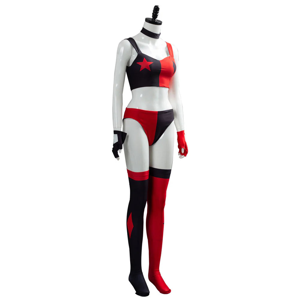 Harley Quinn 2019 Cartoon Cosplay Costume Set