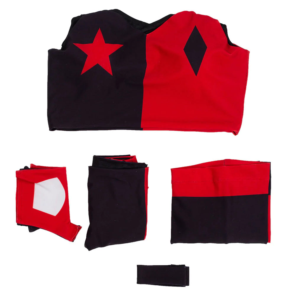 Harley Quinn 2019 Cartoon Cosplay Costume Set