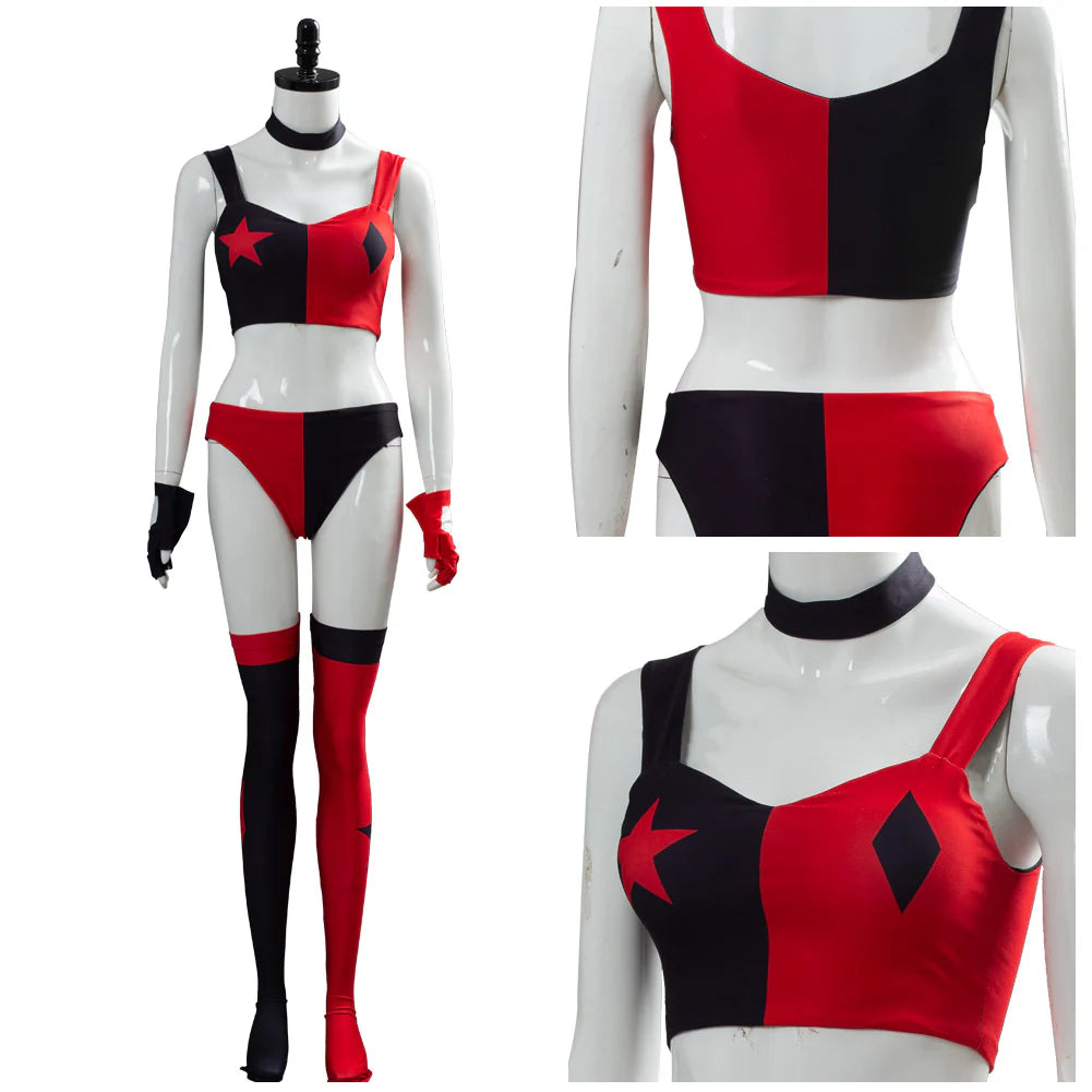 Harley Quinn 2019 Cartoon Cosplay Costume Set