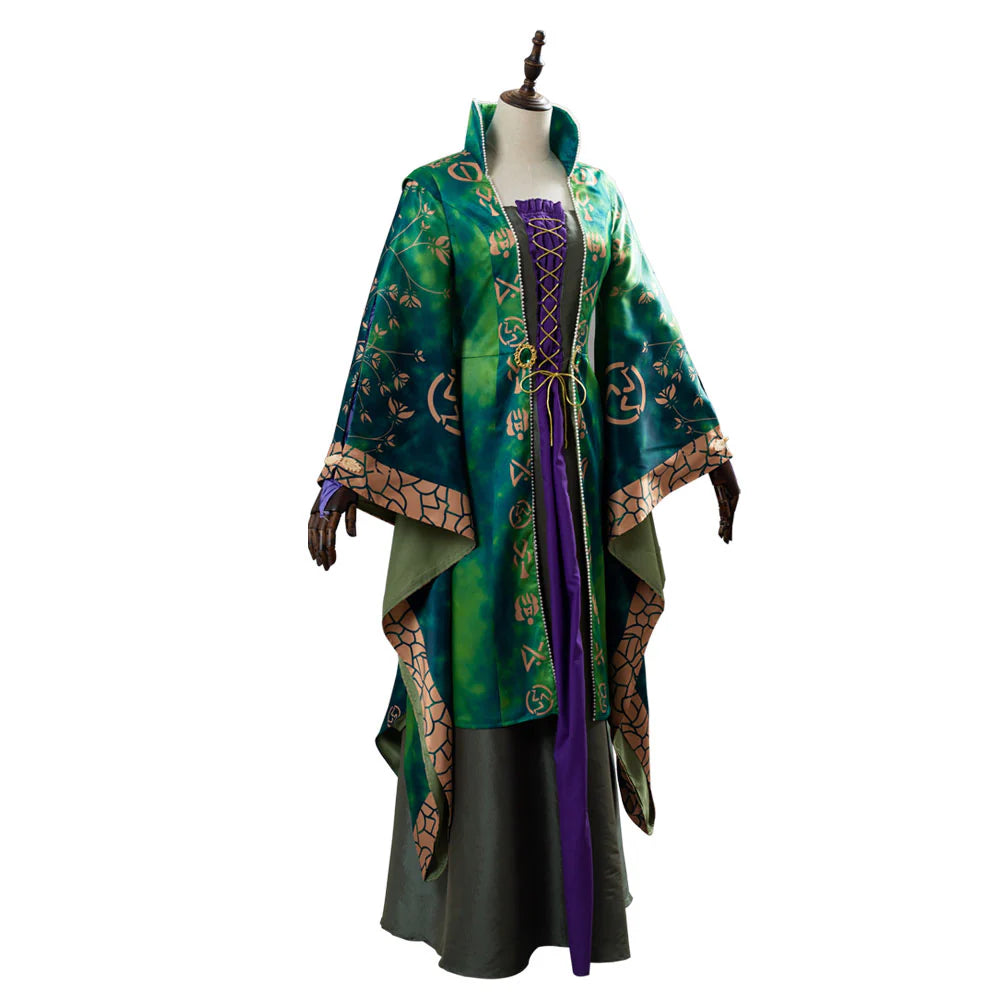 Hocus Pocus Winifred Sanderson Cosplay Dress Costume
