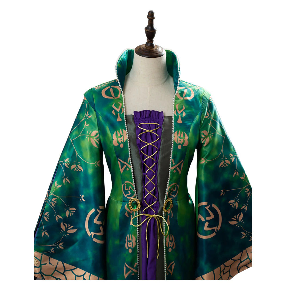 Hocus Pocus Winifred Sanderson Cosplay Dress Costume