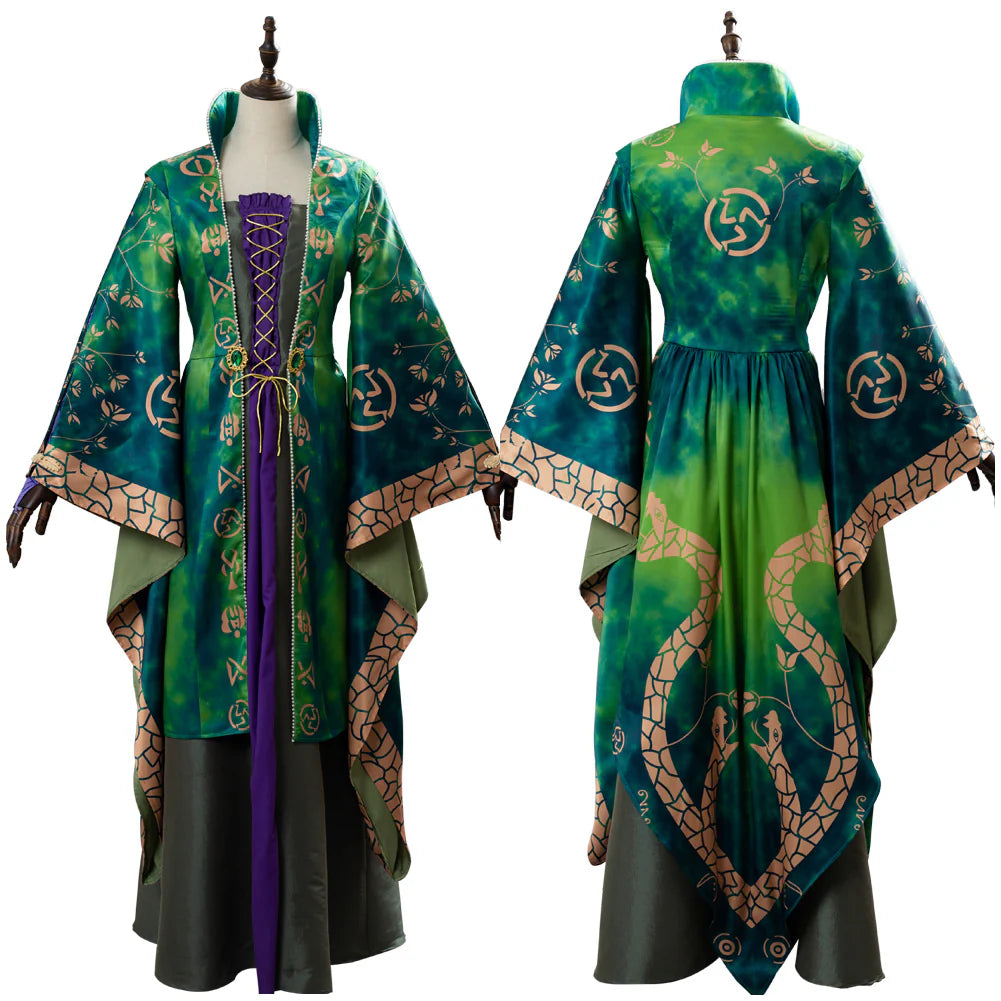 Hocus Pocus Winifred Sanderson Cosplay Dress Costume
