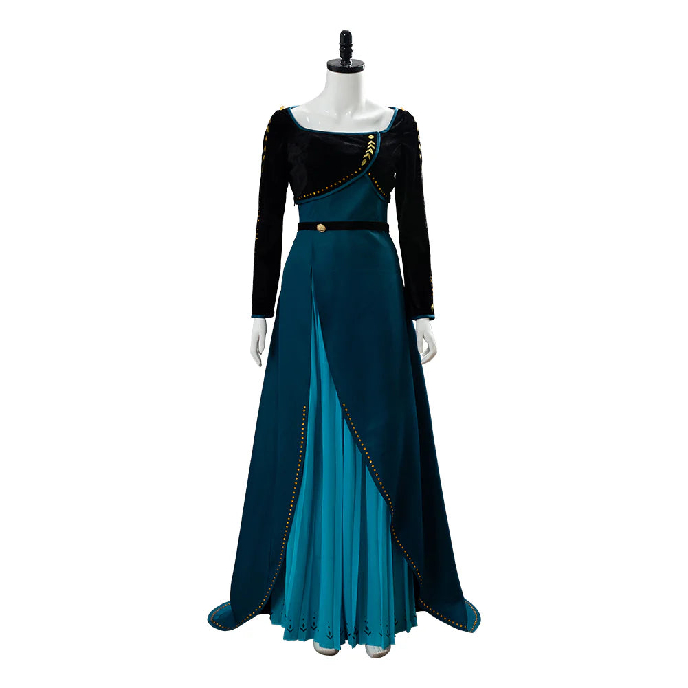 Queen Anna Frozen 2 Coronation Cosplay Gown Costume