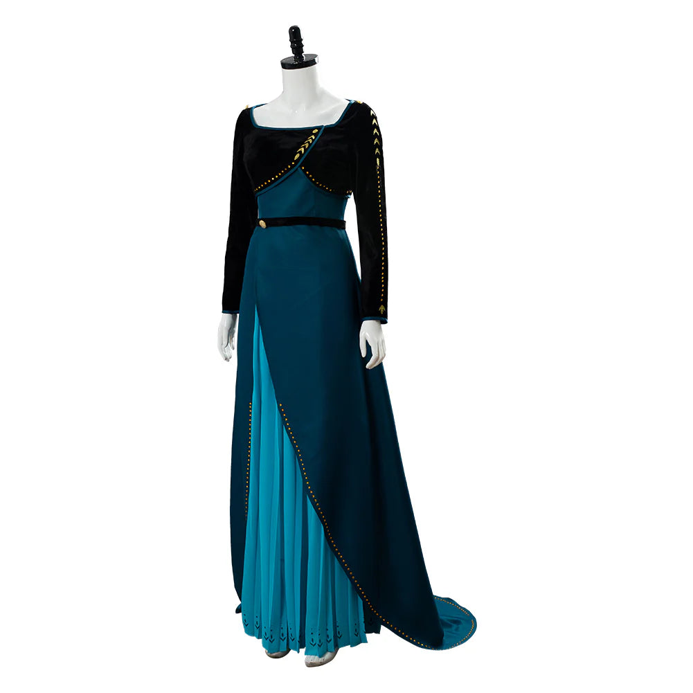 Queen Anna Frozen 2 Coronation Cosplay Gown Costume