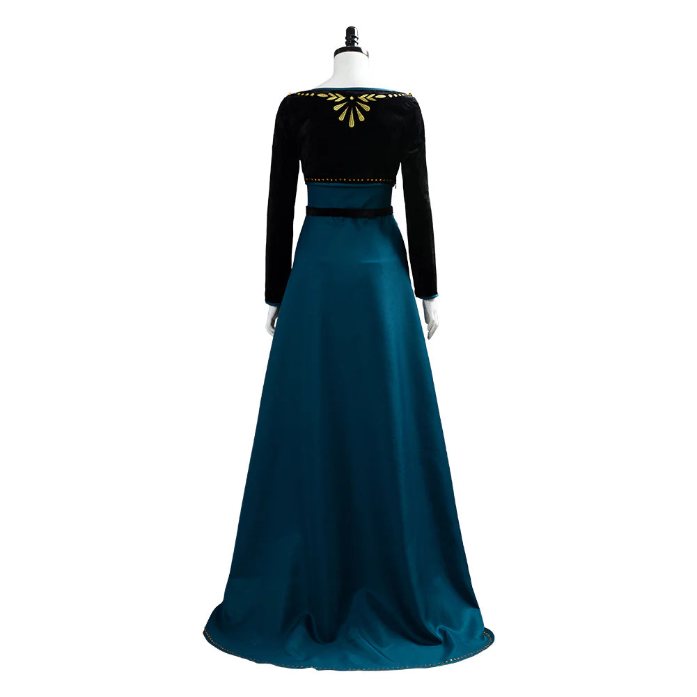 Queen Anna Frozen 2 Coronation Cosplay Gown Costume