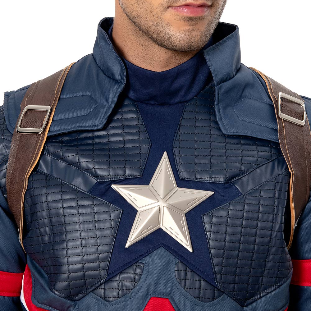 Captain America Endgame Cosplay Costume Suit for Adults