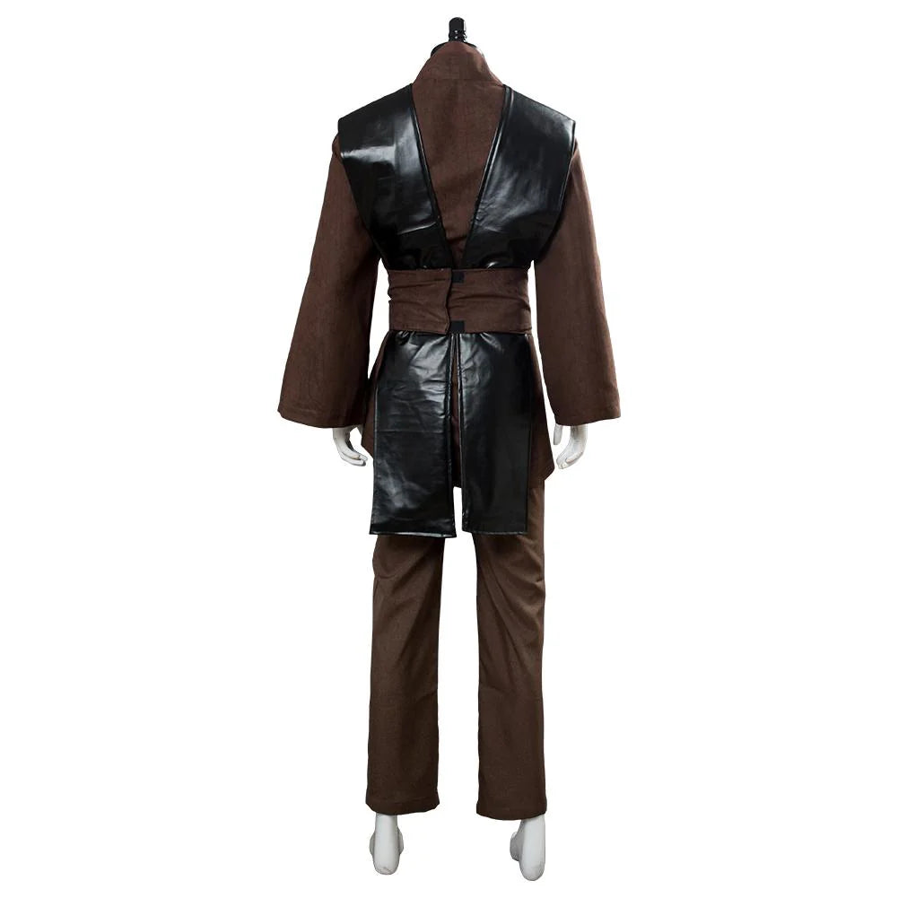 Anakin Skywalker Brown Cosplay Costume Outfit Set