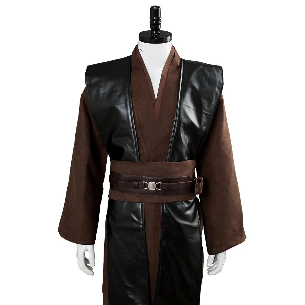 Anakin Skywalker Brown Cosplay Costume Outfit Set
