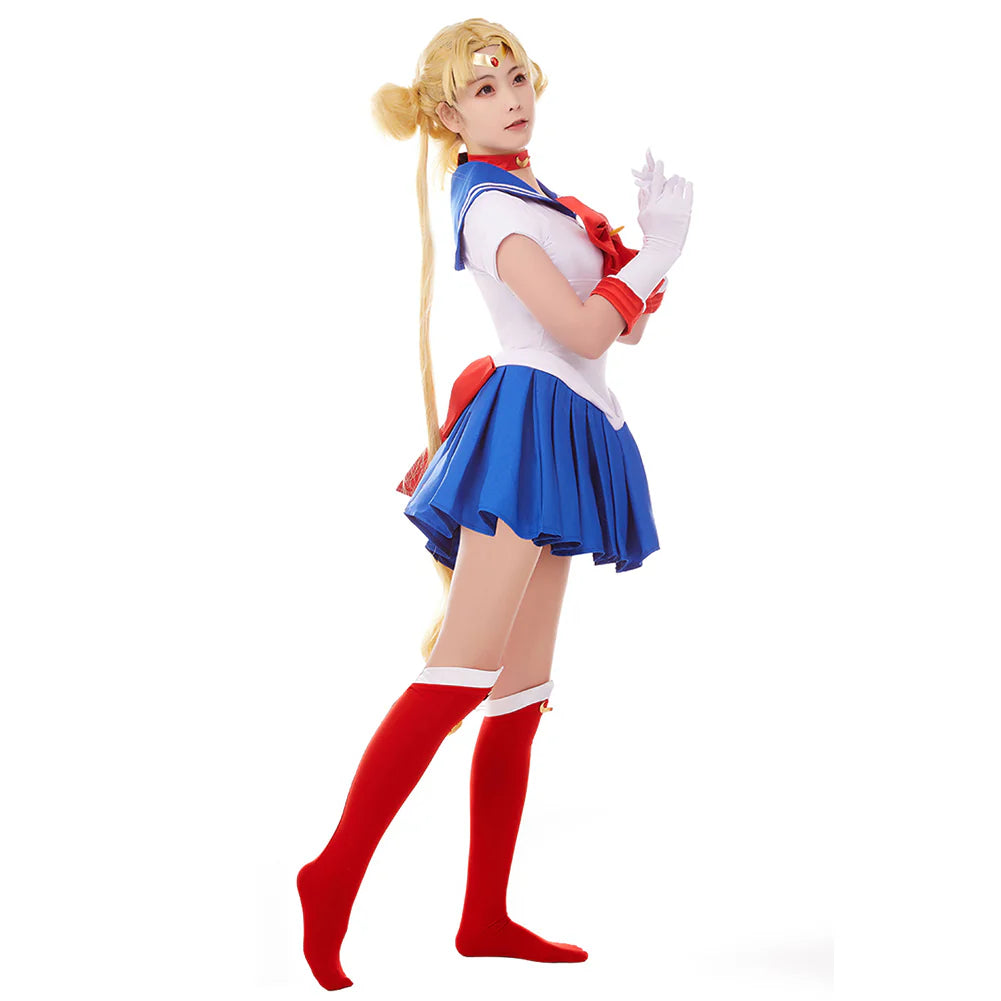 Sailor Moon Tsukino Usagi Cosplay Costume Dress – Women’s Halloween Outfit