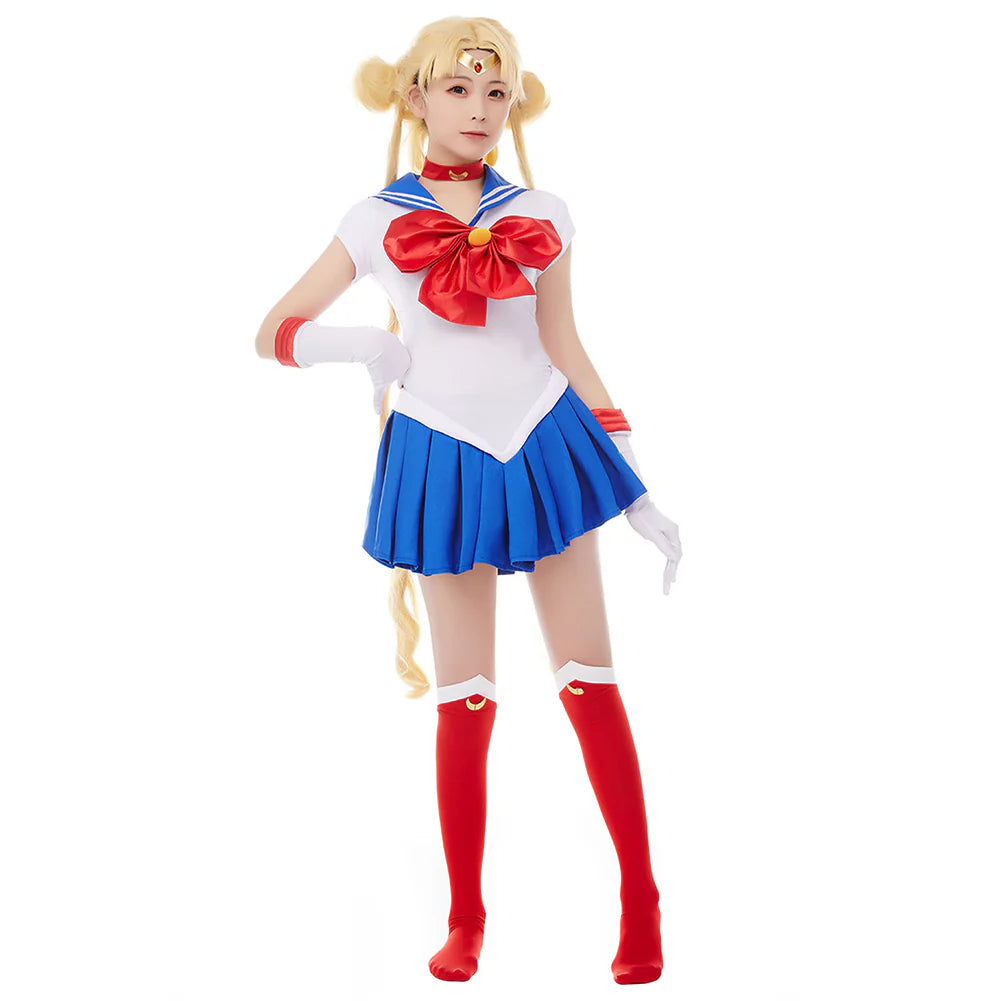 Sailor Moon Tsukino Usagi Cosplay Costume Dress – Women’s Halloween Outfit