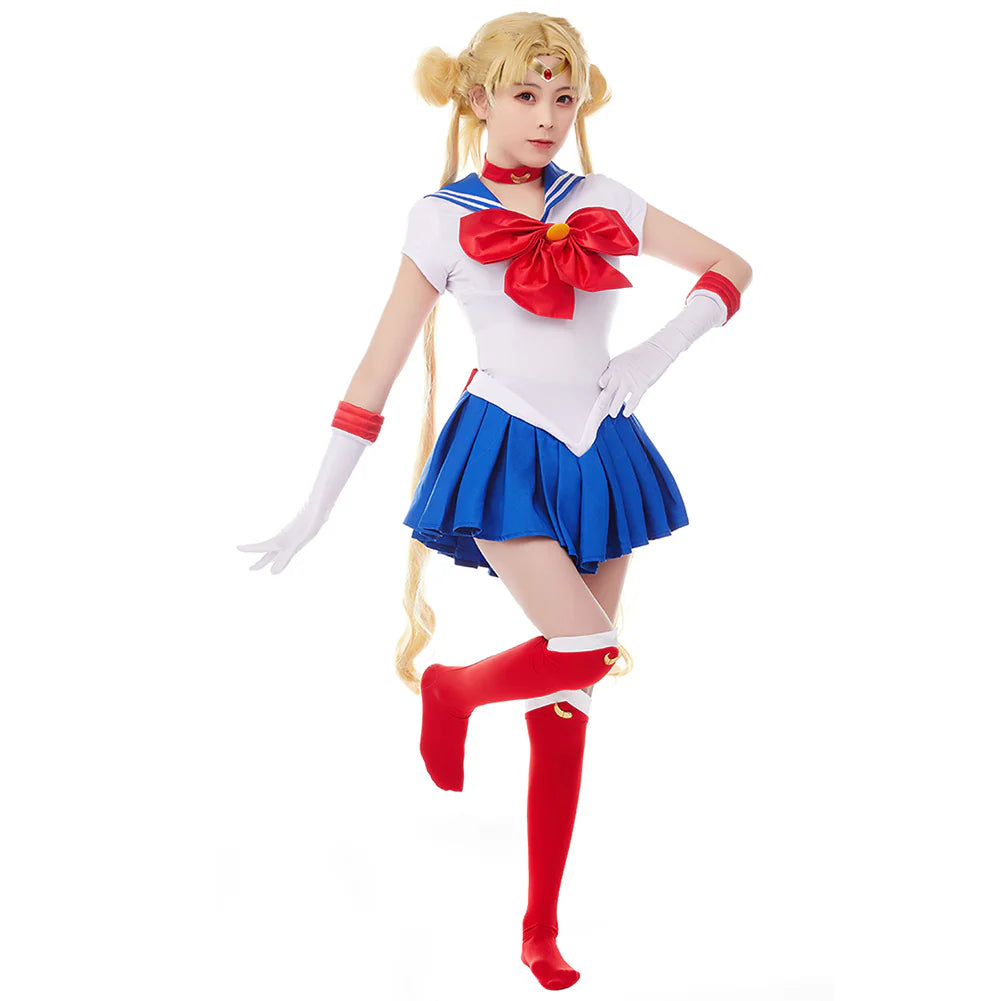 Sailor Moon Tsukino Usagi Cosplay Costume Dress – Women’s Halloween Outfit