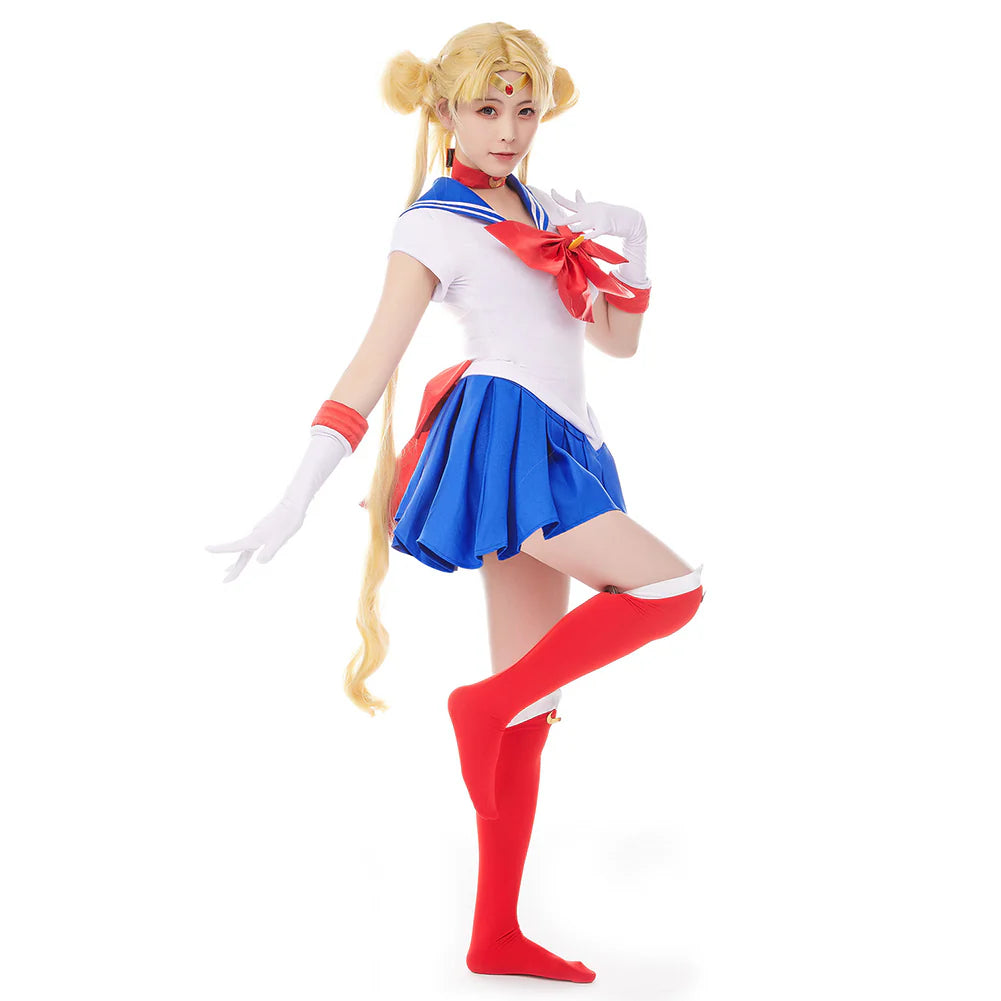 Sailor Moon Tsukino Usagi Cosplay Costume Dress – Women’s Halloween Outfit