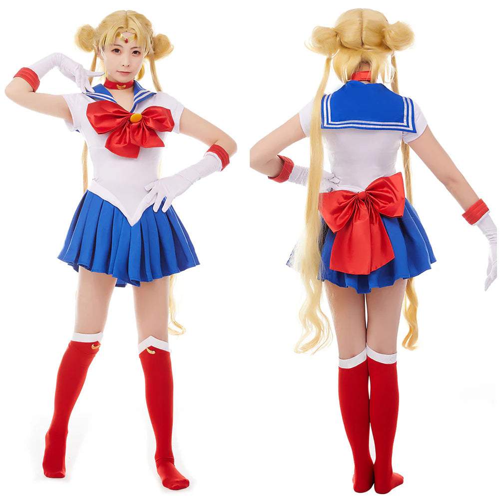 Sailor Moon Tsukino Usagi Cosplay Costume Dress – Women’s Halloween Outfit