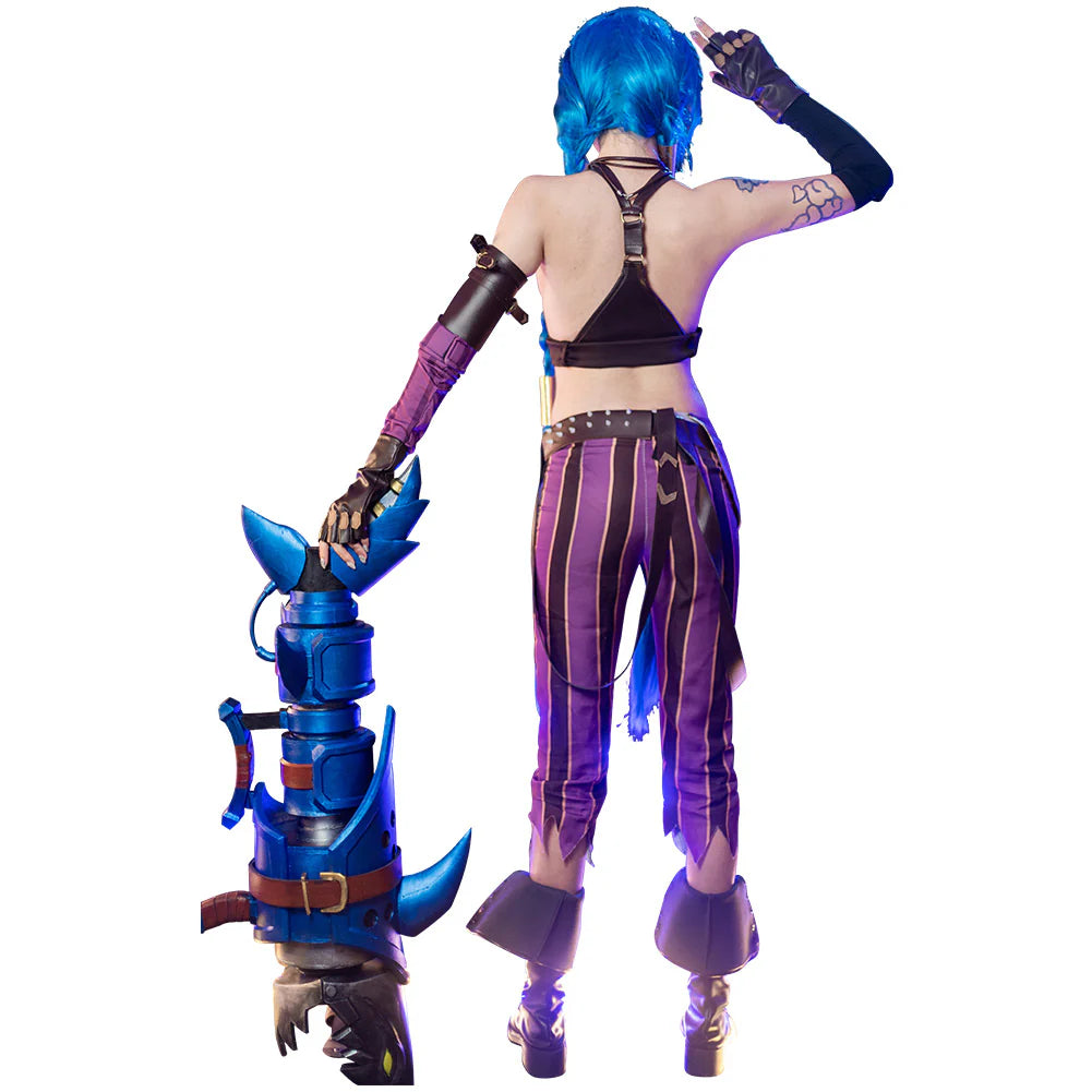 Jinx Arcane League of Legends Cosplay Costume Set