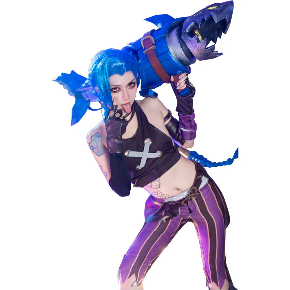 Jinx Arcane League of Legends Cosplay Costume Set