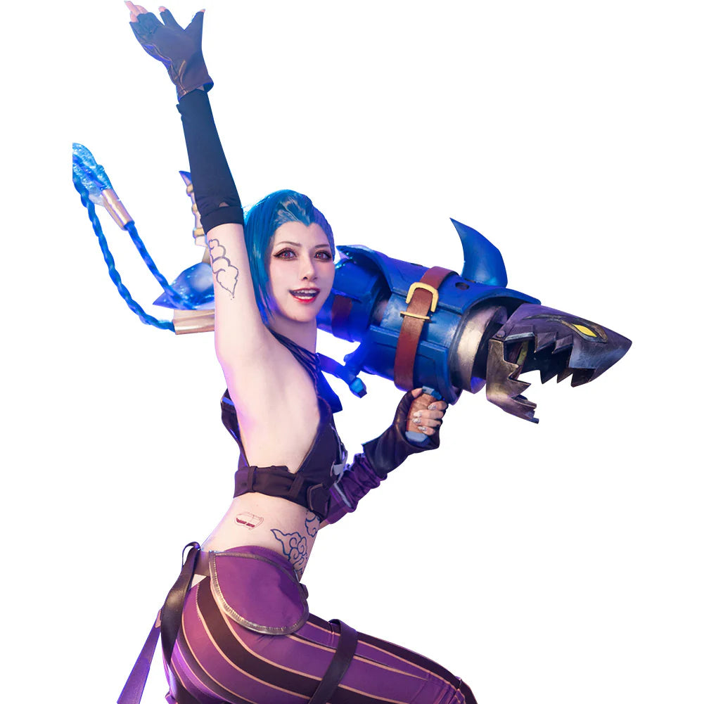 Jinx Arcane League of Legends Cosplay Costume Set