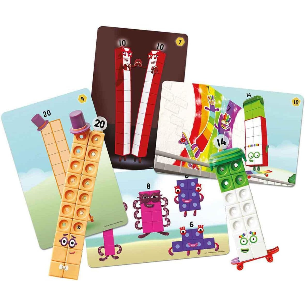 Learning Resources MathLink Cubes Numberblocks 11-20 Activity Set - Interactive Maths Learning Toy