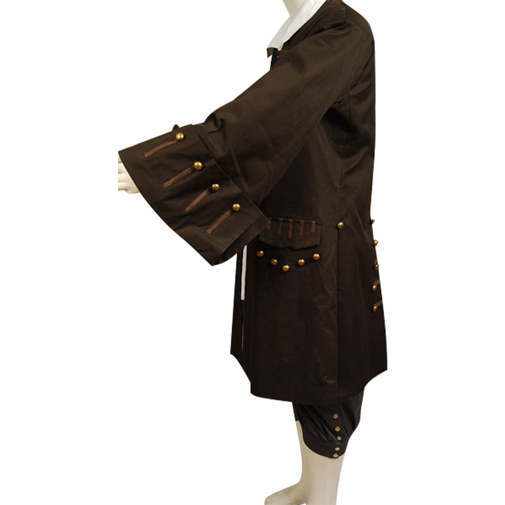 Jack Sparrow Men’s Costume – Pirates of the Caribbean Halloween Cosplay Set