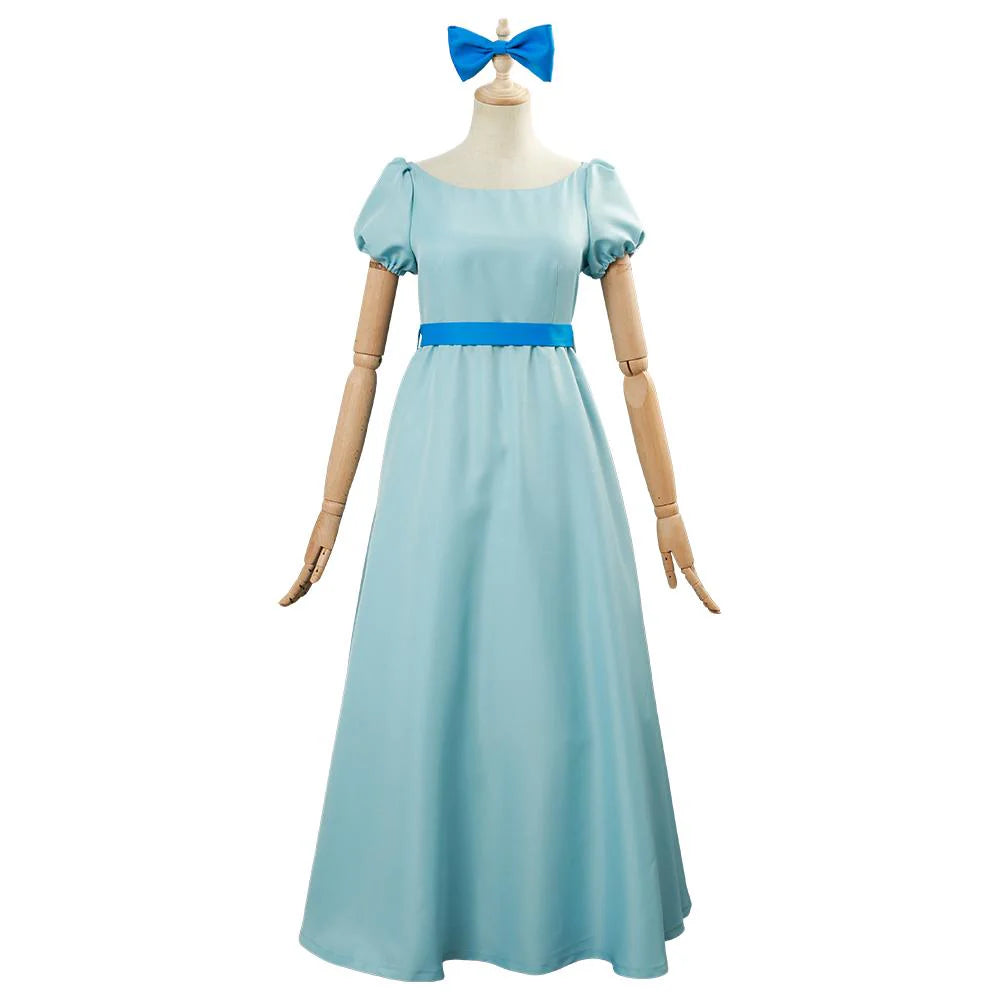 Wendy Darling Peter Pan Cosplay Costume Dress for Adults
