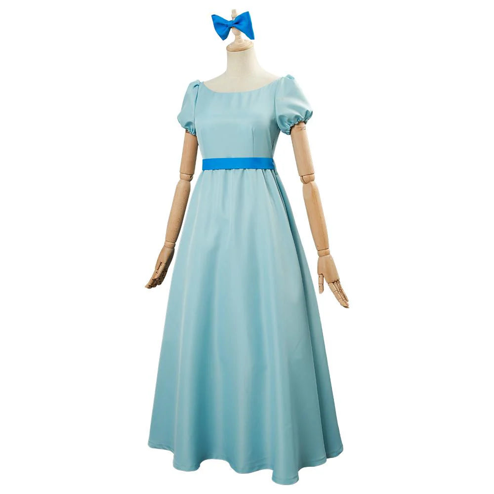 Wendy Darling Peter Pan Cosplay Costume Dress for Adults