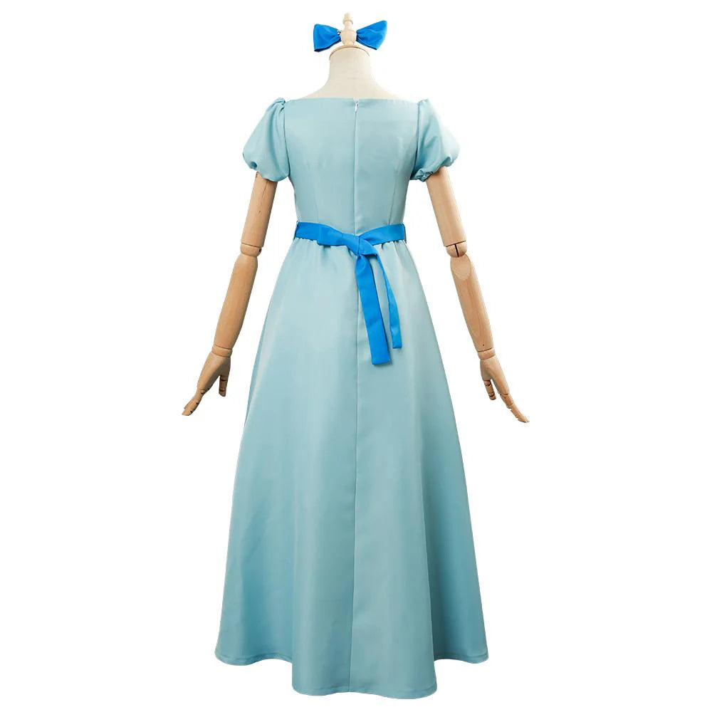 Wendy Darling Peter Pan Cosplay Costume Dress for Adults