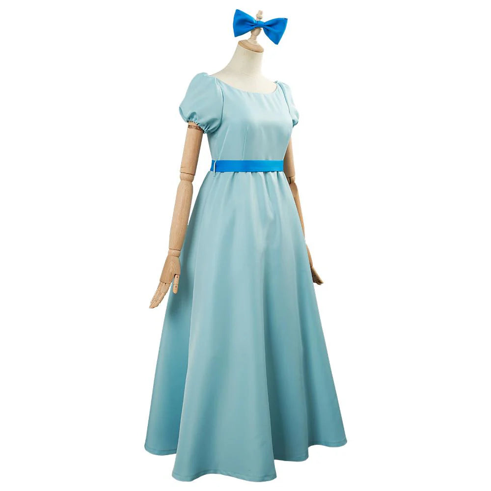 Wendy Darling Peter Pan Cosplay Costume Dress for Adults