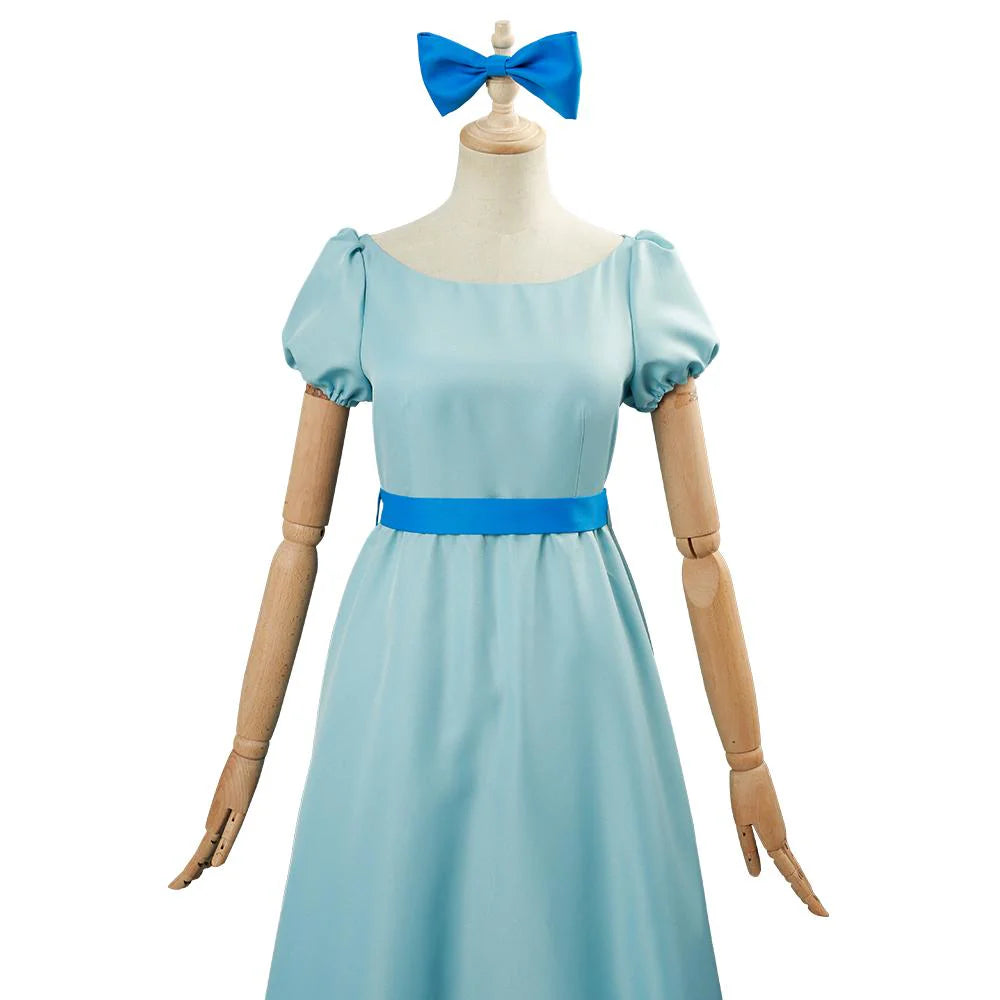 Wendy Darling Peter Pan Cosplay Costume Dress for Adults
