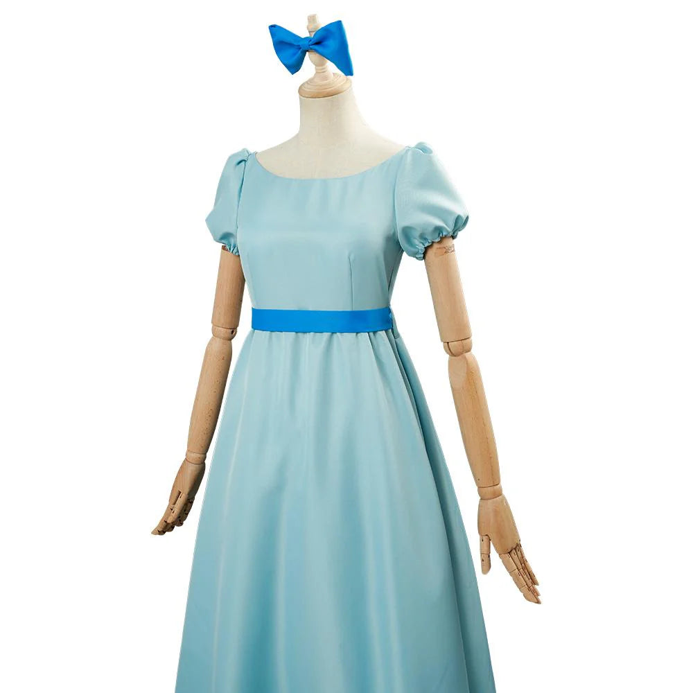 Wendy Darling Peter Pan Cosplay Costume Dress for Adults