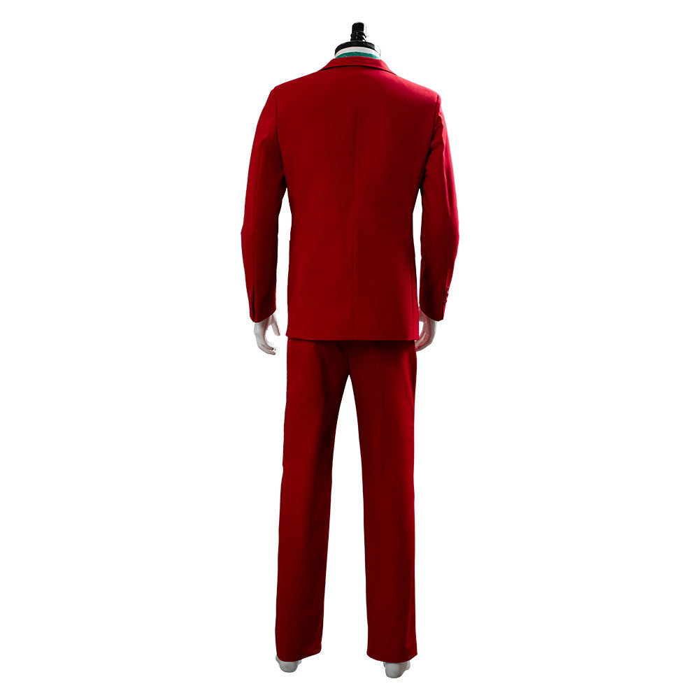 Joker 2019 Arthur Fleck Cosplay Costume Full Set with Wig & Shoes – Halloween Costumes Joaquin Phoenix Suit