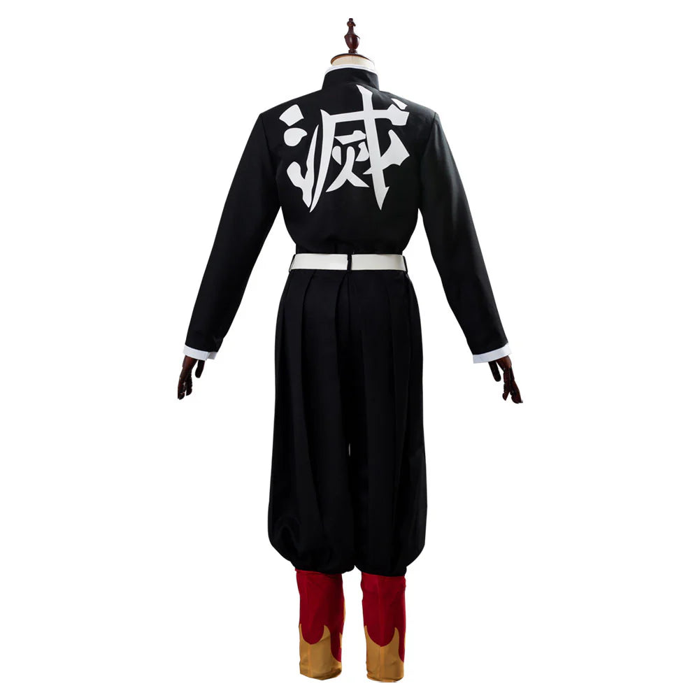 Demon Slayer Rengoku Kyojuro Cosplay Costume – Unisex Halloween Carnival Outfit