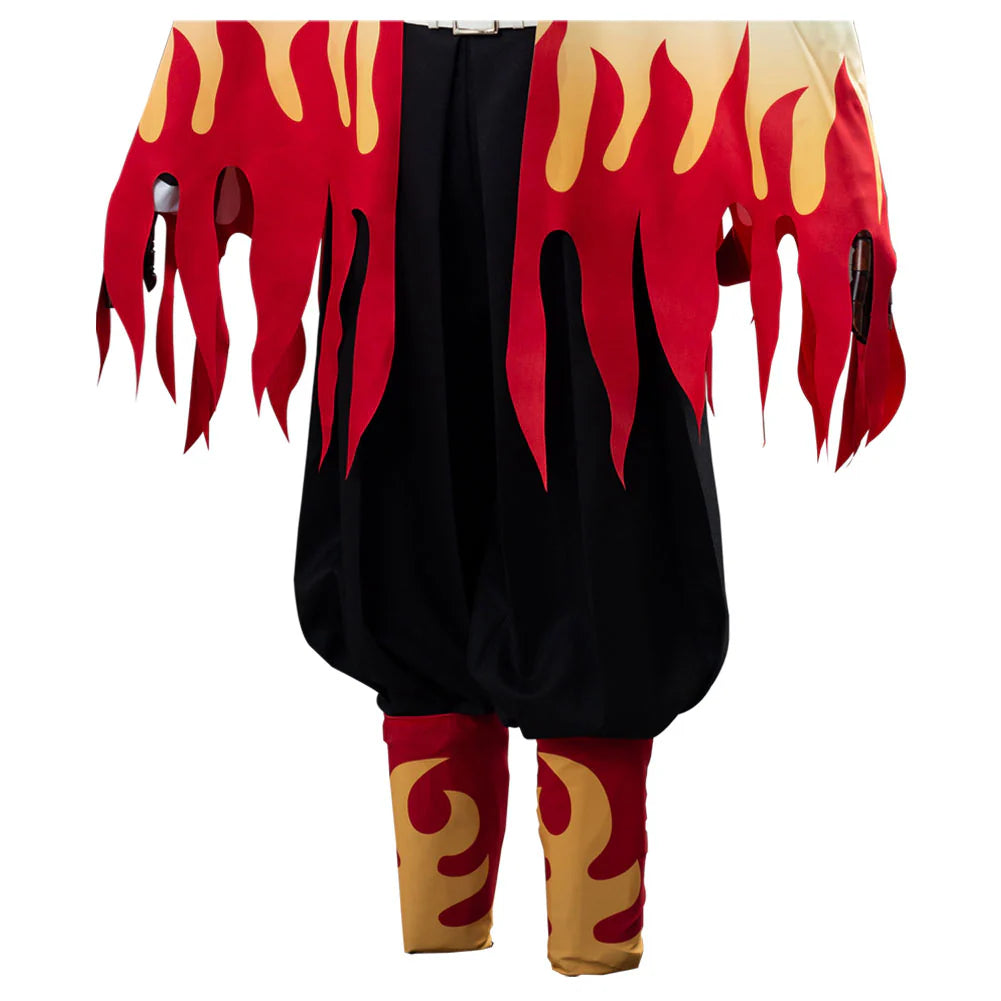 Demon Slayer Rengoku Kyojuro Cosplay Costume – Unisex Halloween Carnival Outfit