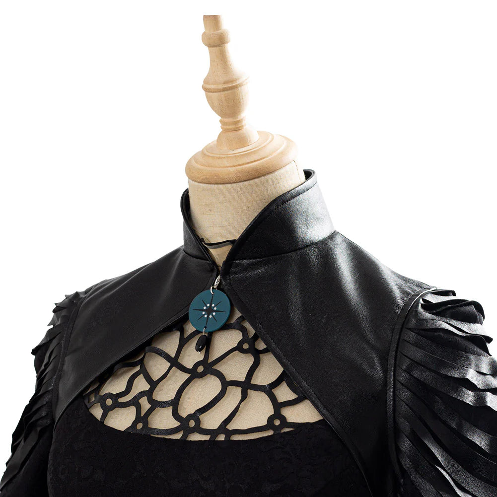 Yennefer The Witcher Cosplay Costume Long Dress Set