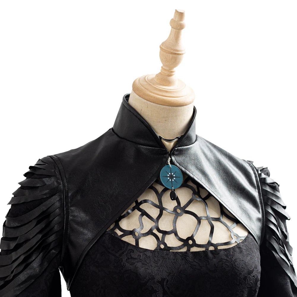 Yennefer The Witcher Cosplay Costume Long Dress Set