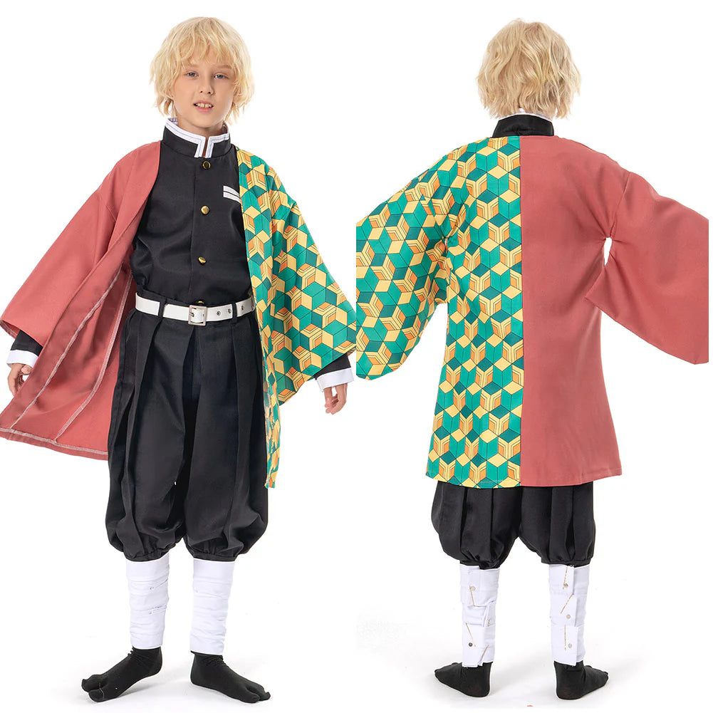 Kids Tomioka Giyuu Demon Slayer Cosplay Costume