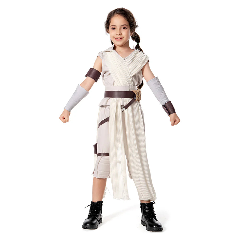 Kids Rey The Rise of Skywalker Cosplay Costume Outfit