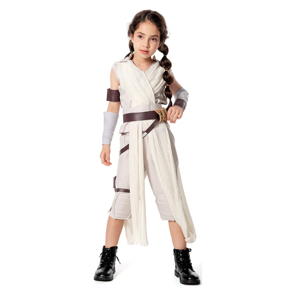 Kids Rey The Rise of Skywalker Cosplay Costume Outfit