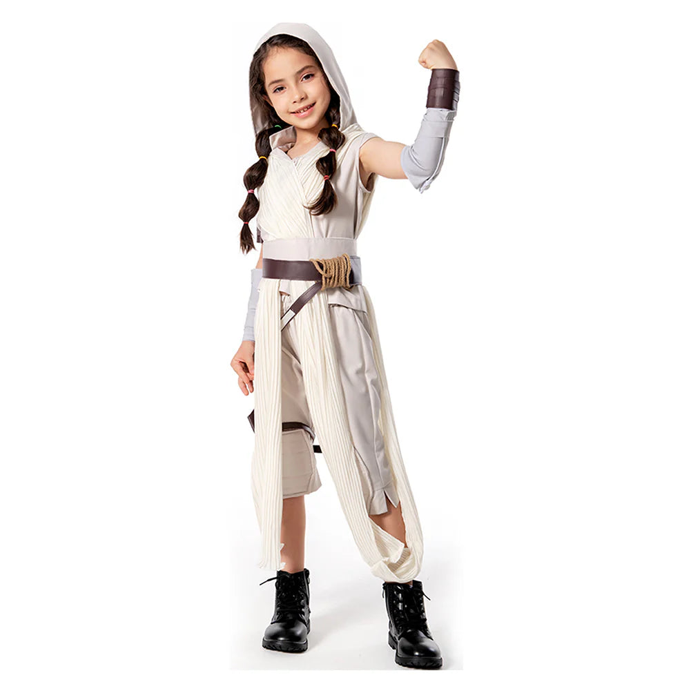 Kids Rey The Rise of Skywalker Cosplay Costume Outfit