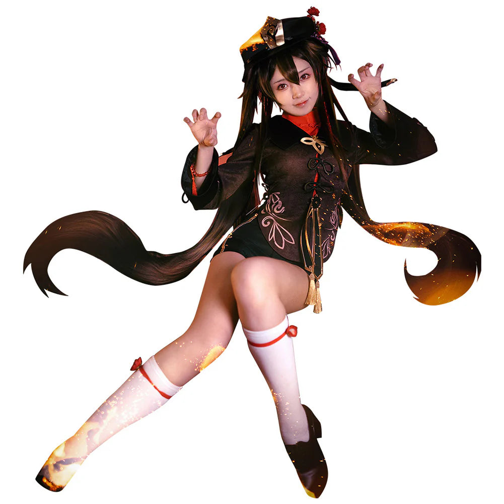 Hu Tao Genshin Impact Cosplay Costume Halloween Outfit