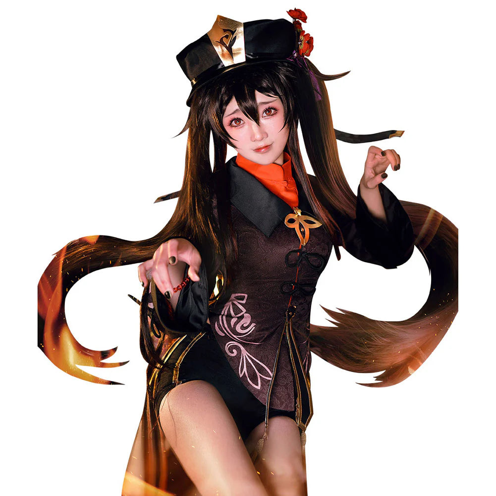 Hu Tao Genshin Impact Cosplay Costume Halloween Outfit