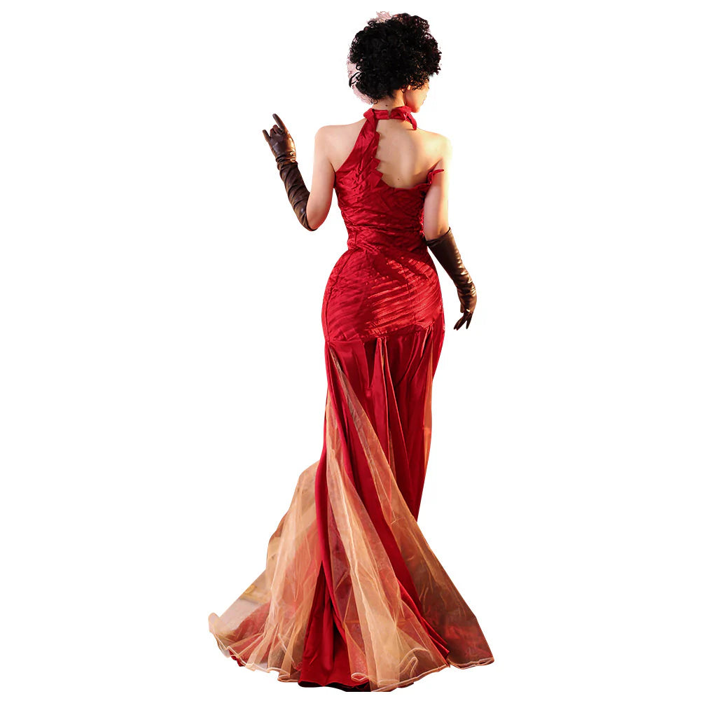 Cruella de Vil 2021 Movie Cosplay Costume Dress Set
