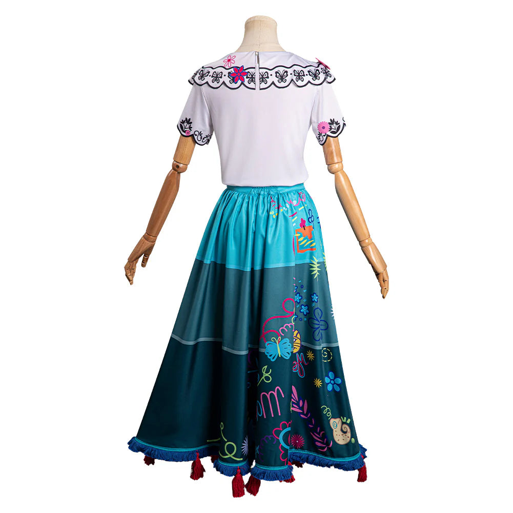 Encanto Mirabel Cosplay Dress Outfit for Girls – Halloween Carnival Costume