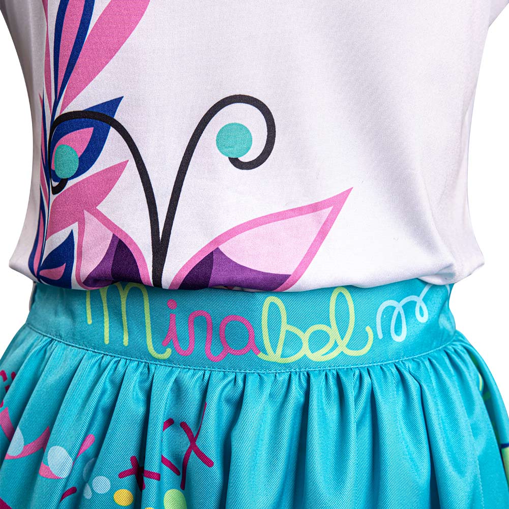 Encanto Mirabel Cosplay Dress Outfit for Girls – Halloween Carnival Costume
