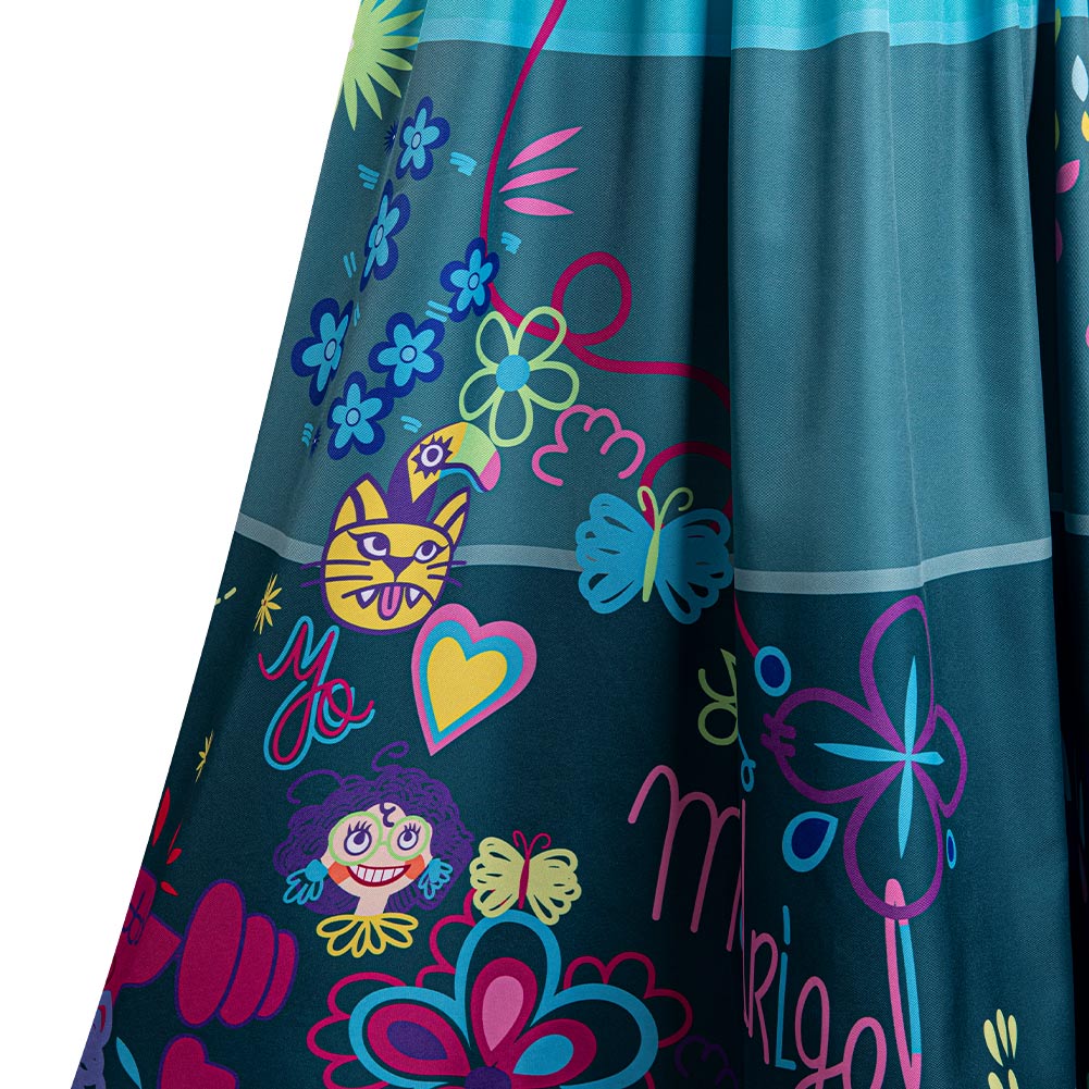 Encanto Mirabel Cosplay Dress Outfit for Girls – Halloween Carnival Costume