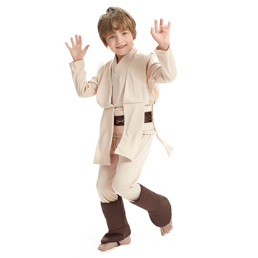 Kids Obi-Wan Kenobi Jedi Cosplay Costume – Star Wars Halloween Outfit
