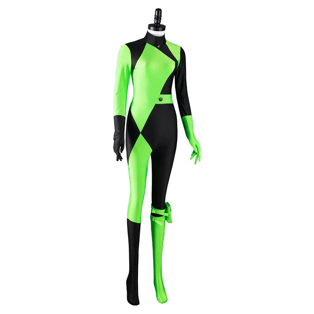 Shego Kim Possible Cosplay Jumpsuit Costume Set