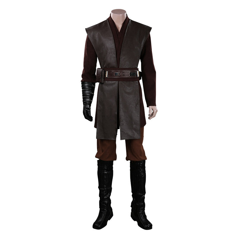 Anakin Skywalker Jedi Costume – Brown Cosplay Outfit for Adults