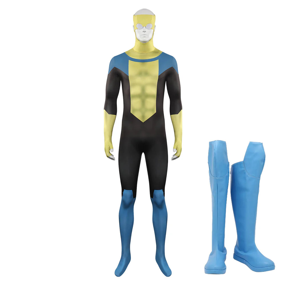 Invincible Mark Grayson Cosplay Costume Set with Wig & Boots