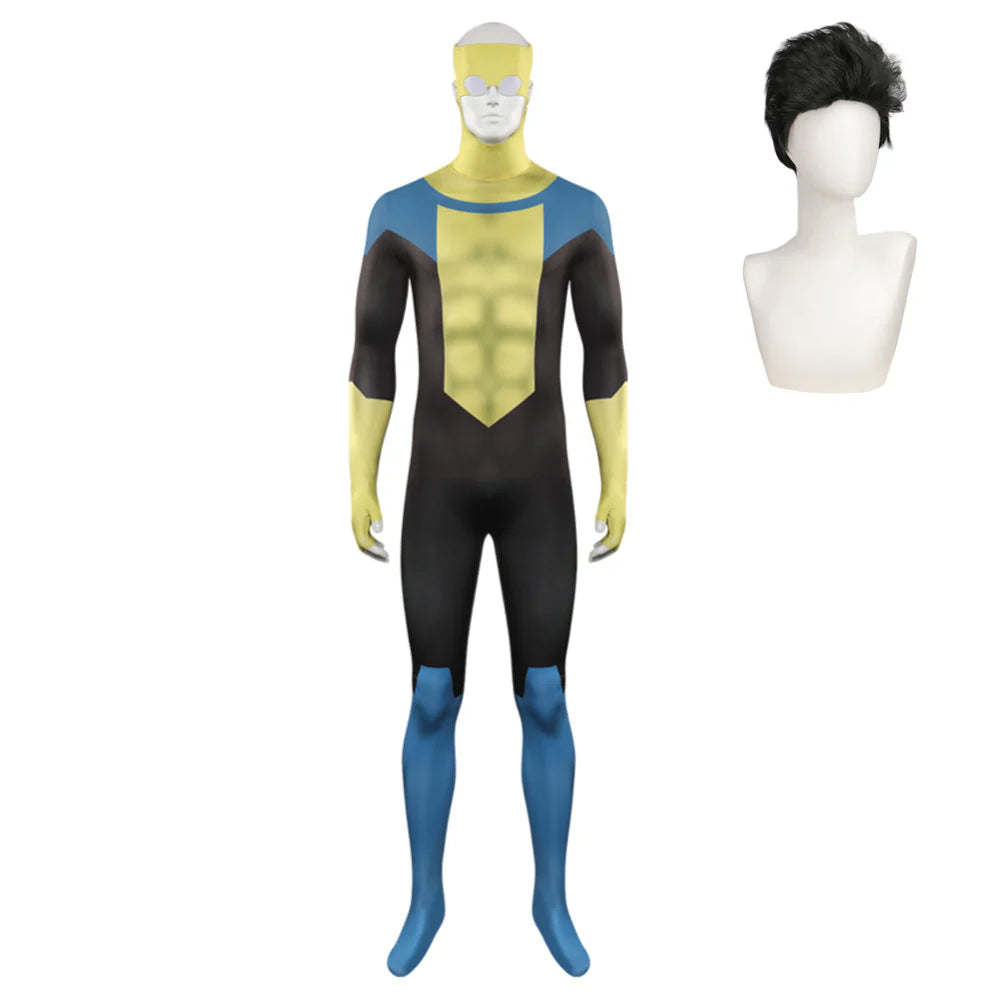 Invincible Mark Grayson Cosplay Costume Set with Wig & Boots