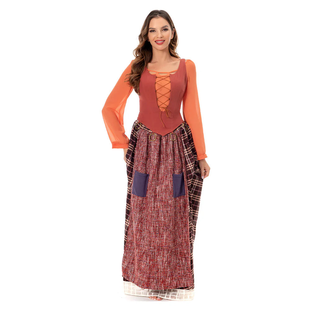 Mary Sanderson Hocus Pocus 2 Cosplay Costume Dress