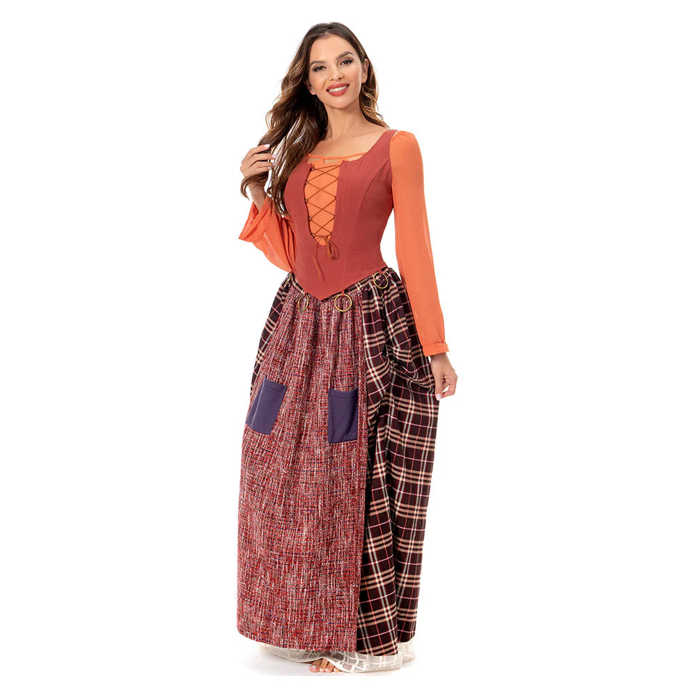 Mary Sanderson Hocus Pocus 2 Cosplay Costume Dress